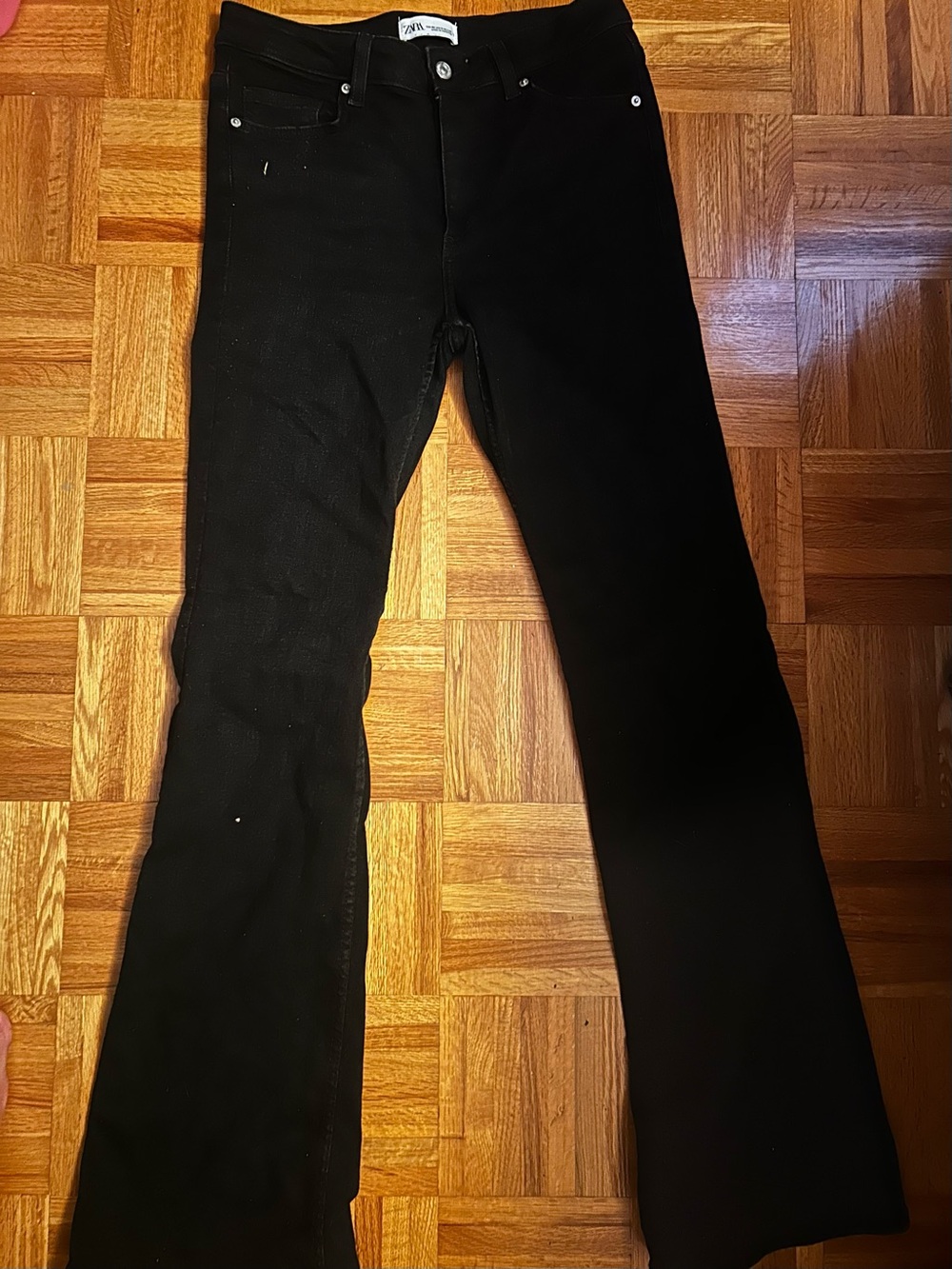 Zara Black Boot Cut Flare Pants